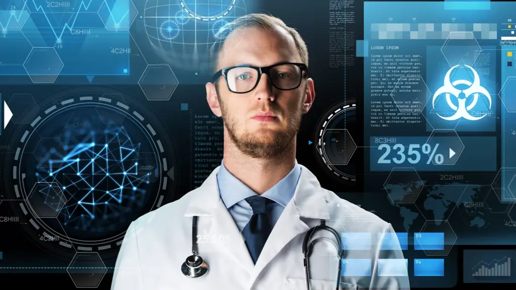 Kişiselleştirilmiş ve öngörücü sağlık sistemi konsepti.