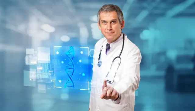 Sağlık 3.0 nedir sorusuna yanıt veren dijital tıp teknolojisi görseli.